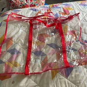 Clear Velcro bag. Bulletin board bag. 29.5 in X 23in